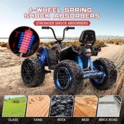 24V Kids ATV With 2 Seater, 4x200W Powerful Engine, Dual 7AH Batteries, Accelerator Handle, EVA Tires, LED Lights & Music 16 24V Kids ATV With 2 Seater, 4x200W Powerful Engine, Dual 7AH Batteries, Accelerator Handle, EVA Tires, LED Lights & Music -Living Aura Store GUEST 4b4b825b 4848 4fd2 97d4 830bc7a0b80b