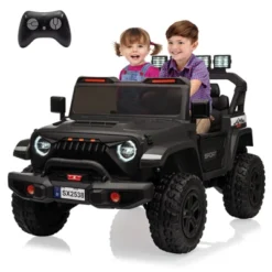 24V Kids Ride On Car, 4WD Electric Vehicle Truck With Remote Control, Ride On Truck With 3 Speeds, Led Lights, Bluetooth, For Boys Girls 3-10 -Living Aura Store GUEST 4c54922f e5dc 481b 9cff 00af31cecdf6