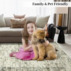 Washable Vintage Floral Living Room Rugs, Distressed Print Non Slip Bedroom Carpet, Retro Accent Large Dining Room Kitchen Rugs For Home Office -Living Aura Store GUEST 4c5b1d28 38f9 4983 8036 3d7ff0f0e604