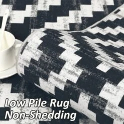 Washable Modern Geometric Living Room Area Rugs, Soft Non Slip Bedroom Carpet, Low Pile Foldable Thin Mat -Living Aura Store GUEST 4d5381bc 9ab7 461b 84ff 9d8ebd77fbd9