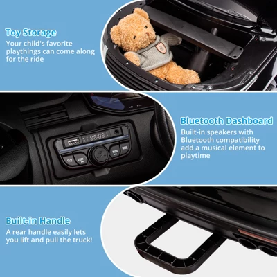 24V Ride On Toy, Licensed Land Rover Kids Car, 2-Seater Ride On Car W/Remote Control, Toy Storage Box, 3 Speeds, Lockable Doors, Rear Handle, Music 3 24V Ride On Toy, Licensed Land Rover Kids Car, 2-Seater Ride On Car W/Remote Control, Toy Storage Box, 3 Speeds, Lockable Doors, Rear Handle, Music - Image 3