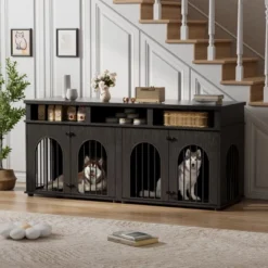 MDF PB Iron Arch Double Dog Cage - Durable, Spacious, Secure, Easy Assembly, Weather Resistant 13 MDF PB Iron Arch Double Dog Cage - Durable, Spacious, Secure, Easy Assembly, Weather Resistant -Living Aura Store GUEST 53530abd 0859 40b1 a809 f472a7e3493e