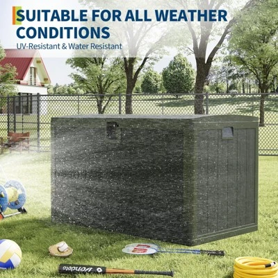 130 Gallon Outdoor Waterproof Storage Box - Lockable, Deck Storage, Package Delivery Secure, Patio Furniture Storage, Garden Tools Organizer 3 130 Gallon Outdoor Waterproof Storage Box - Lockable, Deck Storage, Package Delivery Secure, Patio Furniture Storage, Garden Tools Organizer - Image 3