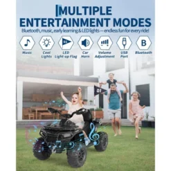 12V Kids Ride On ATV Car With Remote Control, Dual 35w Motors, 4-Wheel Suspension, LED Lights, Music, Off-Road 4 Wheeler For Boys Girls 16 12V Kids Ride On ATV Car With Remote Control, Dual 35w Motors, 4-Wheel Suspension, LED Lights, Music, Off-Road 4 Wheeler For Boys Girls -Living Aura Store GUEST 5431394e f7fb 4327 a18e c861a5e338af