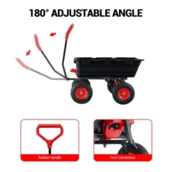 800 Lb Capacity Outdoor Wheelbarrow,Heavy Duty Utility Dump Wagon Garden Wagon With 10 Inch Wheels,180° Rotating Handle For Yard 12 800 Lb Capacity Outdoor Wheelbarrow,Heavy Duty Utility Dump Wagon Garden Wagon With 10 Inch Wheels,180° Rotating Handle For Yard -Living Aura Store GUEST 54f9e729 c0b2 4b07 bed3 bfc66d24309c