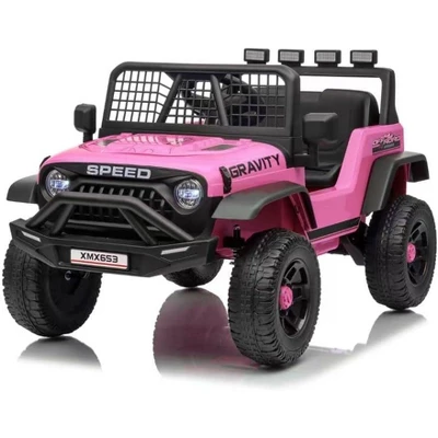 12V Kids Electric Ride-On Truck - Parent Remote Control, 3 Speed Settings, LED Lights & Music Player For Children Ages 3-6 Years 10 12V Kids Electric Ride-On Truck - Parent Remote Control, 3 Speed Settings, LED Lights & Music Player For Children Ages 3-6 Years - Image 10