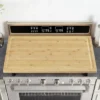 Bamboo Cutting Board, Large Noodle Board With 4 Removable Feet, Juice Groove, Stove Top Covers