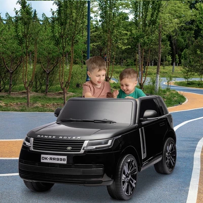 24V Ride On Toy, Licensed Land Rover Kids Car, 2-Seater Ride On Car W/Remote Control, Toy Storage Box, 3 Speeds, Lockable Doors, Rear Handle, Music 7 24V Ride On Toy, Licensed Land Rover Kids Car, 2-Seater Ride On Car W/Remote Control, Toy Storage Box, 3 Speeds, Lockable Doors, Rear Handle, Music - Image 7