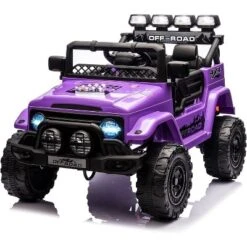 Ride On Truck Car For Kids, 12V Electric Ride On Car With Remote Control, Spring Suspension, Led Lights, 3 Speeds -Living Aura Store GUEST 56a26d63 9034 4f75 9c5f 166941677089