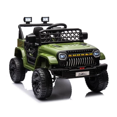 Kids Ride On Truck Car With Remote Control, 12V Battery Powered Electric Car With Spring Suspension, MP3 Player, LED Light, 3 Speed For Boys Girls 3+ 7 Kids Ride On Truck Car With Remote Control, 12V Battery Powered Electric Car With Spring Suspension, MP3 Player, LED Light, 3 Speed For Boys Girls 3+ - Image 7