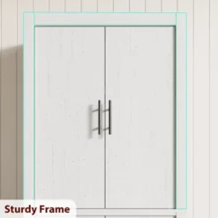 Tall Wooden Kitchen Pantry Cabinet For Dining, Living Room -Living Aura Store GUEST 58f2efde 10a7 4bf0 84e4 e077b08467b5