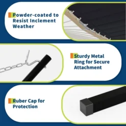 Ultra-Comfort 2-Person Hammock Set With Foldable Steel Frame - Heavy-Duty Outdoor Lounger, 450lb Capacity, Carry Bag, Garden, Camping & Patio 15 Ultra-Comfort 2-Person Hammock Set With Foldable Steel Frame - Heavy-Duty Outdoor Lounger, 450lb Capacity, Carry Bag, Garden, Camping & Patio -Living Aura Store GUEST 5a7d8a4d 2762 4c08 b3c8 bccd8556becd