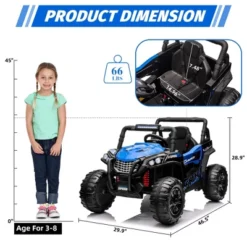 12V Kids Ride On Truck With Parent Remote Control, Electric Car With Spring Suspension, Led Lights, Wireless Connection 12 12V Kids Ride On Truck With Parent Remote Control, Electric Car With Spring Suspension, Led Lights, Wireless Connection -Living Aura Store GUEST 5a8e3328 6c3c 4e10 a750 aeac6c2ea4cc
