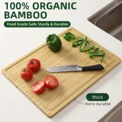 20 Inch Extra Large Bamboo Wood Cutting Board For Kitchen, With Juice Groove For Meat, Vegetables And Cheese 10 20 Inch Extra Large Bamboo Wood Cutting Board For Kitchen, With Juice Groove For Meat, Vegetables And Cheese -Living Aura Store GUEST 5cfcb2c8 228f 47a4 a8ad 6385d2b99b37
