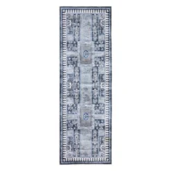 Washable Vintage Living Room Rugs,Floral Print Retro Accent Bedroom Carpet, Large Non Slip Area Rug For Kitchen Dining Room -Living Aura Store GUEST 5d1a2286 e607 4555 9265 4628894be18b