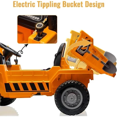 Ride On Dump Truck, Ride On Car With Remote Control, 12V 4WD Kids Electric Car, Ride On Toys With Electric Dump Bed And Shovel, Two Speeds, Music 2 Ride On Dump Truck, Ride On Car With Remote Control, 12V 4WD Kids Electric Car, Ride On Toys With Electric Dump Bed And Shovel, Two Speeds, Music - Image 2