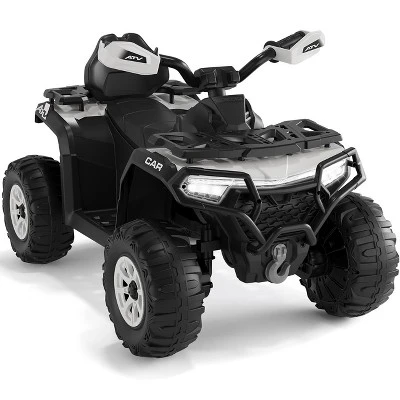 12V Kids Ride On ATV Car With Remote Control, Dual 35w Motors, 4-Wheel Suspension, LED Lights, Music, Off-Road 4 Wheeler For Boys Girls 11 12V Kids Ride On ATV Car With Remote Control, Dual 35w Motors, 4-Wheel Suspension, LED Lights, Music, Off-Road 4 Wheeler For Boys Girls - Image 11