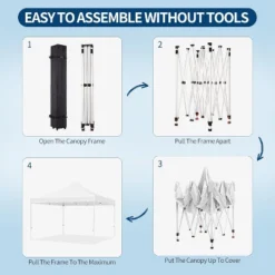 10 X 10 FT Pop Up Canopy, Heavy Duty Instant Tent W/Carry Bag, All Season Commercial Sun Shelter, Portable Canopy For Patio, Backyard, Bench, Garden 12 10 X 10 FT Pop Up Canopy, Heavy Duty Instant Tent W/Carry Bag, All Season Commercial Sun Shelter, Portable Canopy For Patio, Backyard, Bench, Garden -Living Aura Store GUEST 63c8bfe5 06c9 434e bbf9 34d0ae4b8fb5