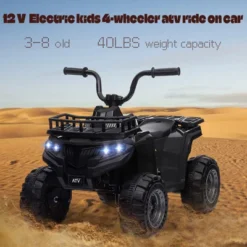 Kids Electric Ride On Car, 12V ATV Battery Powered Toy For Toddlers With LED Lights, Music, High/Low Speed, Battery Powered Quad Toy Vehicle 11 Kids Electric Ride On Car, 12V ATV Battery Powered Toy For Toddlers With LED Lights, Music, High/Low Speed, Battery Powered Quad Toy Vehicle -Living Aura Store GUEST 65c22686 16d0 43f6 9537 d3872548cb50