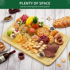 Extra Large Bamboo Cutting Board For Kitchen, Stove Top Cover Wood Butcher Block With Juice Groove For Meat Turkey Carving Charcuteries, 0.8" Th 13 Extra Large Bamboo Cutting Board For Kitchen, Stove Top Cover Wood Butcher Block With Juice Groove For Meat Turkey Carving Charcuteries, 0.8" Th -Living Aura Store GUEST 66c6fcce 2ef9 4534 9300 1a69299903ad