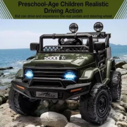 12V Kids Ride On Truck Car With Remote Control, Spring Suspension, 3 Speeds, LED Lights, Parent Safety Brake -Living Aura Store GUEST 66d852cd 7298 4389 a0cc d5fec59ca9c4