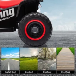 12V Kids ATV Electric Ride On Car, Battery Powered Ride On Toy For Toddlers, Electric Vehicles W/Led Light Musi, High Low Speed For Boys Girls 3-10 -Living Aura Store GUEST 68ecbd6d fb32 41a9 9d14 010f4068a8a2