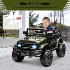 12V Kids Ride On Truck Car With Remote Control, Spring Suspension, 3 Speeds, LED Lights, Parent Safety Brake -Living Aura Store GUEST 6919811d f94c 4b9d bcb8 81ebd6061481