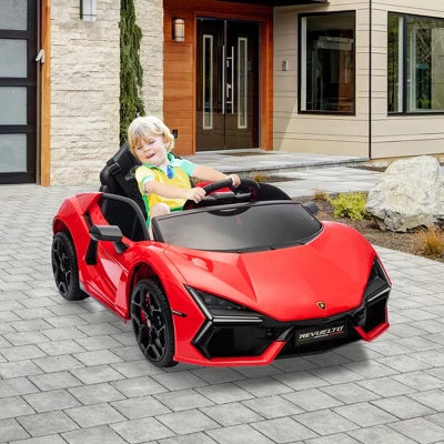 12V Kids Ride On Car With Remote Control, Battery Powered Sports Car Toy With Dual 25W Motors, Spring Suspension, Headlight, Music For Toddler 3+ 13 12V Kids Ride On Car With Remote Control, Battery Powered Sports Car Toy With Dual 25W Motors, Spring Suspension, Headlight, Music For Toddler 3+ - Image 13