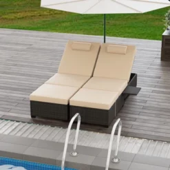 Wicker Chaise Outdoor,Reclining Adjustable Pool Rattan Chaise Chair,Patio Rattan Wicker Chaise Lounge Chair Set Of 2, For Pool Deck 13 Wicker Chaise Outdoor,Reclining Adjustable Pool Rattan Chaise Chair,Patio Rattan Wicker Chaise Lounge Chair Set Of 2, For Pool Deck -Living Aura Store GUEST 69d8e480 cf60 4aa2 b7aa cf0980dc8945