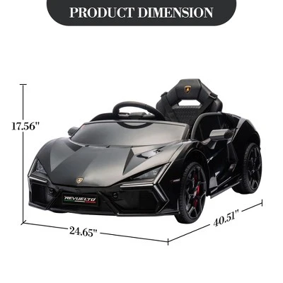 12V Kids Ride On Car With Remote Control, Battery Powered Sports Car Toy With Dual 25W Motors, Spring Suspension, Headlight, Music For Toddler 3+ 2 12V Kids Ride On Car With Remote Control, Battery Powered Sports Car Toy With Dual 25W Motors, Spring Suspension, Headlight, Music For Toddler 3+ - Image 2