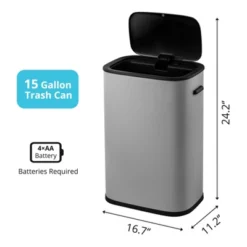 14.5 Gallon Motion Sensor Trash Can, Smart Trash Can With Lid, Automatic Garbage Can With Handle -Living Aura Store GUEST 6bc953f4 4ef2 4c01 98c2 a76a74499c78