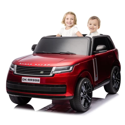 24V Ride On Toy, Licensed Land Rover Kids Car, 2-Seater Ride On Car W/Remote Control, Toy Storage Box, 3 Speeds, Lockable Doors, Rear Handle, Music 8 24V Ride On Toy, Licensed Land Rover Kids Car, 2-Seater Ride On Car W/Remote Control, Toy Storage Box, 3 Speeds, Lockable Doors, Rear Handle, Music - Image 8
