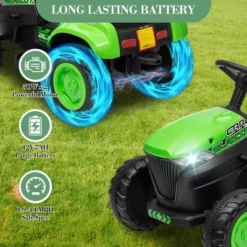 12V Kids Ride On Excavator Toy With Remote Control, Kids Electric Tractor Car With Music, LED Lights, Horn, Trailer & Dozer Bucket, Boys Girls 3-10 -Living Aura Store GUEST 6d759e6e f33b 439c 977a 0be586c4ba47