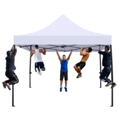 Commercial Canopy Tent 10x10 Pop Up Canopy Tent Heavy Duty 500D Waterproof With Roller Bag, 4 Sandbags For Outdoor Camping Stall Party Event -Living Aura Store GUEST 6ffc7b5d f803 466e aab1 df8ad4650253