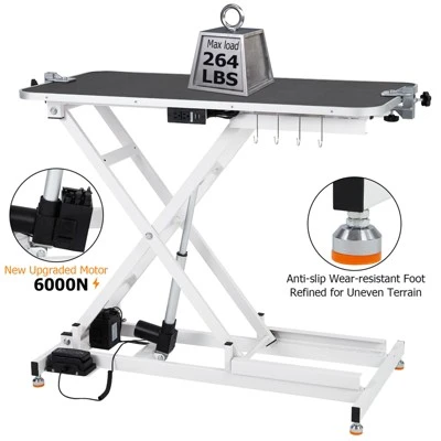 47'' Electric Dog Grooming Table, Heavy Duty Height Adjustable Lifting Grooming Table With Arm, Hooks, Leash, Pet Grooming Lift Table 5 47'' Electric Dog Grooming Table, Heavy Duty Height Adjustable Lifting Grooming Table With Arm, Hooks, Leash, Pet Grooming Lift Table - Image 5
