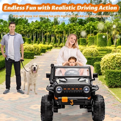 24V Ride On Car For Kids,2 Seater Electric Truck With Remote Control, 4x45W Powerful Engine, Battery Powered Ride On Toys For Kids 2 24V Ride On Car For Kids,2 Seater Electric Truck With Remote Control, 4x45W Powerful Engine, Battery Powered Ride On Toys For Kids - Image 2