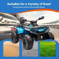 12V Kids ATV 4 Wheeler, Ride On Toy Car, Electric ATV Vehicles, 2 Seater, 2 Speeds,Spring Suspension,Ideal Gift To Kids Boys Girls 3+ -Living Aura Store GUEST 7170cd54 56db 4bfe 8bc6 84a891da9c64