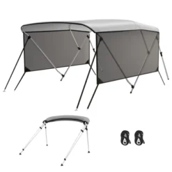 3 Bow Bimini Tops, Mesh Sidewalls Support Poles, Marine Grade Canvas Top, Includes 2 Straps Storage Boot 1 Inch Aluminum Frame 9 3 Bow Bimini Tops, Mesh Sidewalls Support Poles, Marine Grade Canvas Top, Includes 2 Straps Storage Boot 1 Inch Aluminum Frame -Living Aura Store GUEST 7258a885 df15 43c4 84dd bff44c61286c
