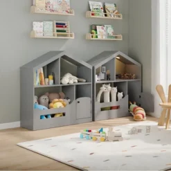 Kids Bookshelf, Toy Storage Organizer, Wooden Toddler Bookcase W/Motion Sensor Light For Kids -Living Aura Store GUEST 745e0c88 acd9 4c4e b650 10c58ac040f5