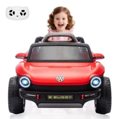 12V Kids Ride On Car Licensed Volkswagen Beetle Electric Ride On Toy For Toddlers 4 Wheeler Vehicle With Parental Remote, LED Lights, Horn, Music -Living Aura Store GUEST 75f82fe6 ed8d 4677 a0c1 a116dfc6ca27