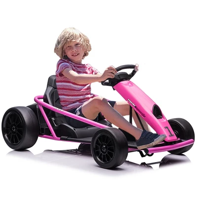 24V Go Kart For Kids, 9Ah Large Battery 8MPH High Speed Ride On Drifting Car With Music, Horn,Max Load 175lbs, Outdoor Ride On Toy For Teens 3-10 8 24V Go Kart For Kids, 9Ah Large Battery 8MPH High Speed Ride On Drifting Car With Music, Horn,Max Load 175lbs, Outdoor Ride On Toy For Teens 3-10 - Image 8