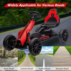 Electric Go Kart For Toddlers,12V Drift Kart With 7Ah Battery, Adjustable Seat, High/Low Safety Speed Max 2.8MPH For Child, Max Load 66lbs -Living Aura Store GUEST 779a941e bca0 49e7 b18f 46440a60e628