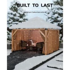 10x10 FT Hardtop Wood Gazebo For All Weather, Double Metal Roof, Wooden Frame, Net, And Curtain, For Patio, Deck, Backyard, Lawn, And Garden, Khaki 9 10x10 FT Hardtop Wood Gazebo For All Weather, Double Metal Roof, Wooden Frame, Net, And Curtain, For Patio, Deck, Backyard, Lawn, And Garden, Khaki -Living Aura Store GUEST 7870540f b64e 4edc 8f4c eb50dfcdd277