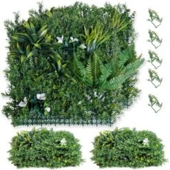Artificial Grass Wall Panels,20"x 20" Artificial Plant Wall Panels Fake Greenery Leaf Hedge For Outdoor,Indoor 15 Artificial Grass Wall Panels,20"x 20" Artificial Plant Wall Panels Fake Greenery Leaf Hedge For Outdoor,Indoor -Living Aura Store GUEST 789cea13 ae64 42a6 818c c1d02ae93d27