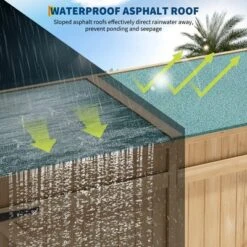 Wooden Outdoor Storage Cabinet , Garden Tool Shed With Removable Shelves And Waterproof Roof, Lockable Doors, Large Patio Storage 10 Wooden Outdoor Storage Cabinet , Garden Tool Shed With Removable Shelves And Waterproof Roof, Lockable Doors, Large Patio Storage -Living Aura Store GUEST 7e090fa7 09ee 4b5a a3aa 2da7a1aa8796