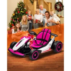 24V Kids Go Kart, Powerful Drift Kart With Dual 150W Motors, High Speed Electric Outdoor Ride On Toy, Battery Powered Ride On Racing Car With Music -Living Aura Store GUEST 7e0e5c31 714c 4387 ab97 707abc4f6214