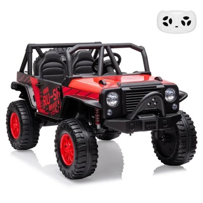 24V 2-Seater Kids Ride On Truck Car With Remote Control, Powered Electric Vehicles, 2WD Dual Motors Vehicle With LED Light Music For Boys And Girls 7 24V 2-Seater Kids Ride On Truck Car With Remote Control, Powered Electric Vehicles, 2WD Dual Motors Vehicle With LED Light Music For Boys And Girls - Image 7