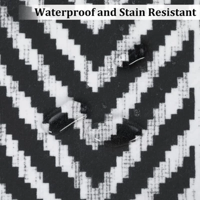 Modern Geometric Living Room Bedroom Area Rugs, Washable Soft Low Pile Floor Carpet With Stripped Lines For Dining Room 5 Modern Geometric Living Room Bedroom Area Rugs, Washable Soft Low Pile Floor Carpet With Stripped Lines For Dining Room - Image 5