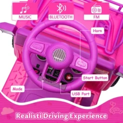 6V Kids Electric Ride On Car With Music, Toddler Toy Car With Horn Storage, Electric Vehicles With 15W Motor, Spring Wheels For Boys & Girls 3-10 -Living Aura Store GUEST 7fcd87ef df4d 4837 86ea d8e0b686c6e8
