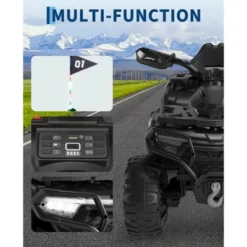 12V Kids Ride On ATV Car With Remote Control, Dual 35w Motors, 4-Wheel Suspension, LED Lights, Music, Off-Road 4 Wheeler For Boys Girls 13 12V Kids Ride On ATV Car With Remote Control, Dual 35w Motors, 4-Wheel Suspension, LED Lights, Music, Off-Road 4 Wheeler For Boys Girls -Living Aura Store GUEST 80fa1887 946e 465e 8765 bf29729355f5